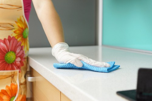 Local cleaning team preparing a Catford property for checkout
